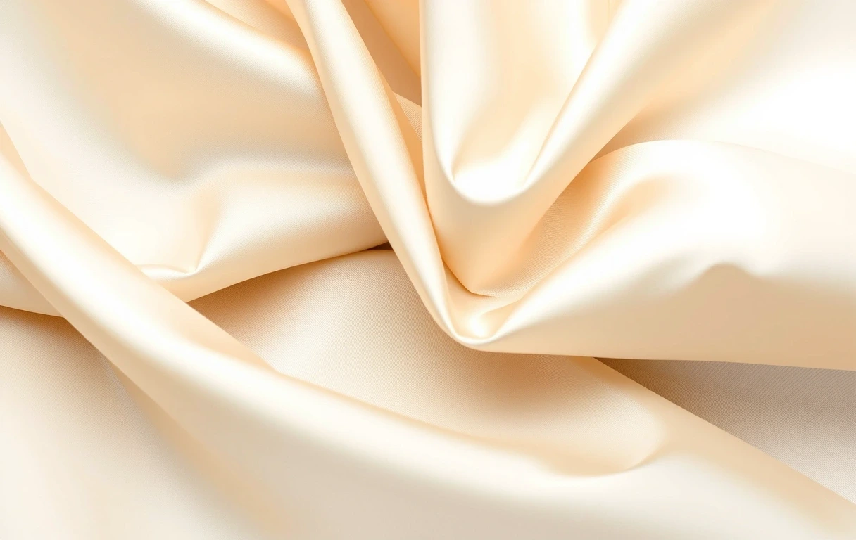 Abstrakcyjna tekstura jedwabiu symbolizująca czystość